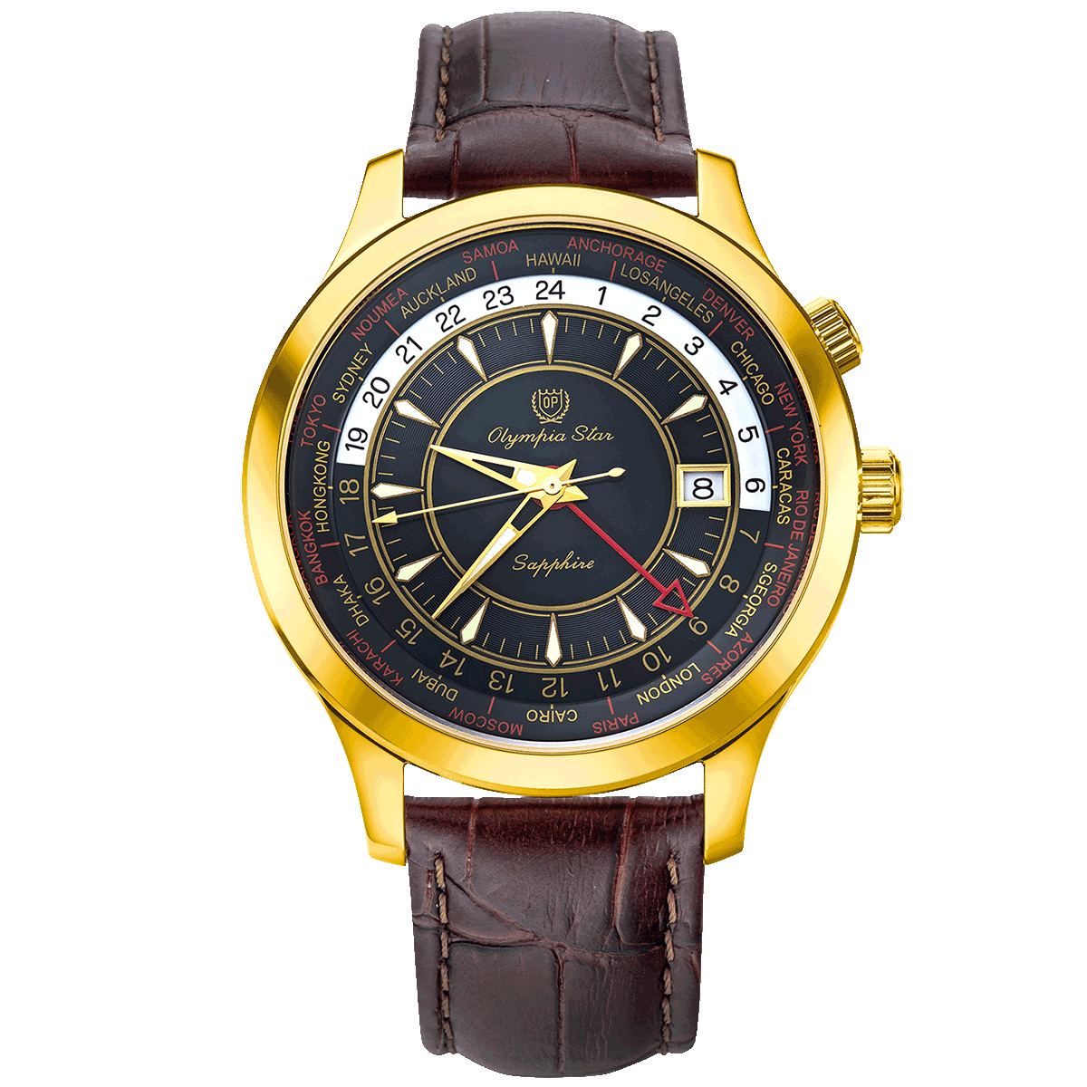 QUARTZ DUAL TIME GMT OPA98027GK-GL-VD