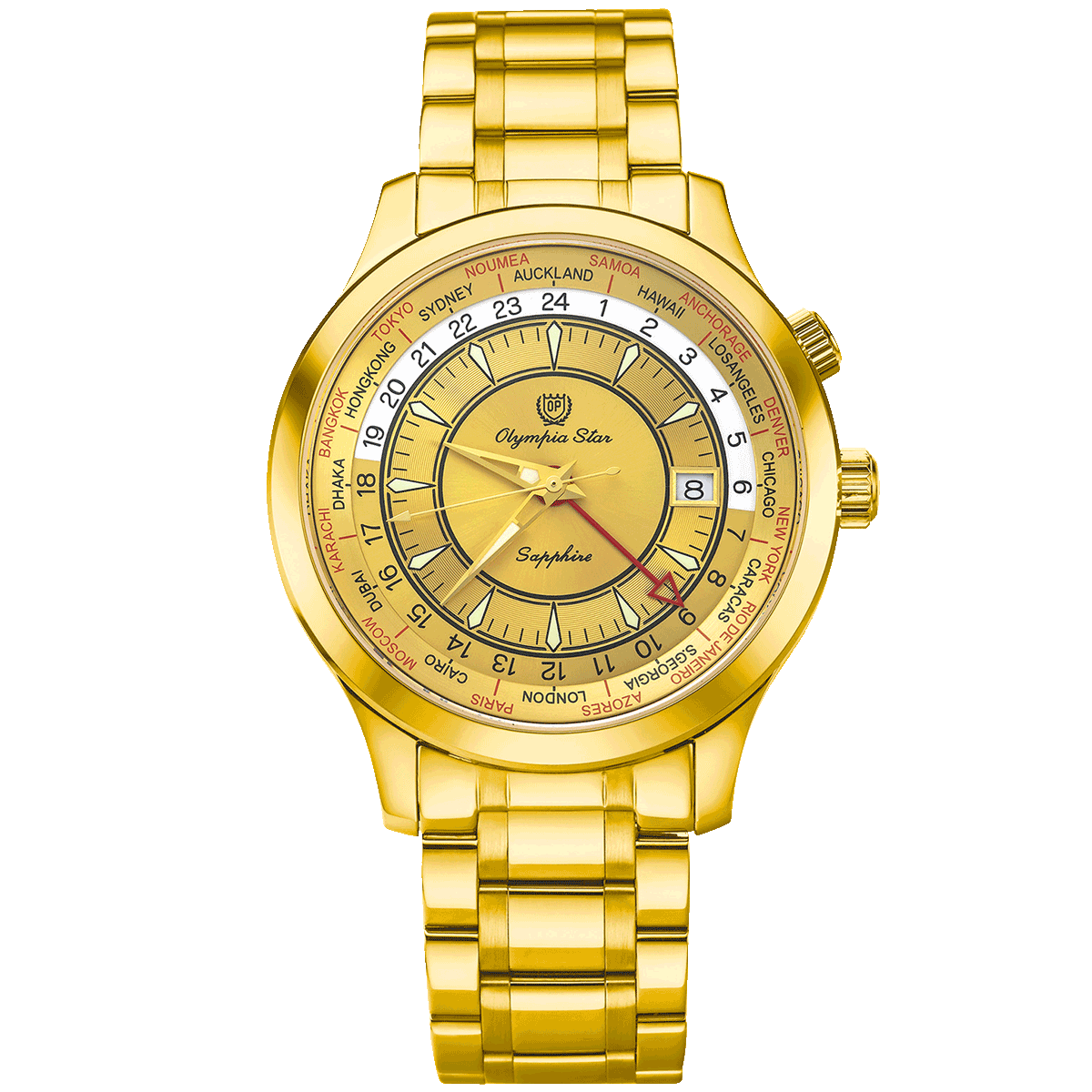 QUARTZ DUAL TIME GMT OPA98027GK-VV