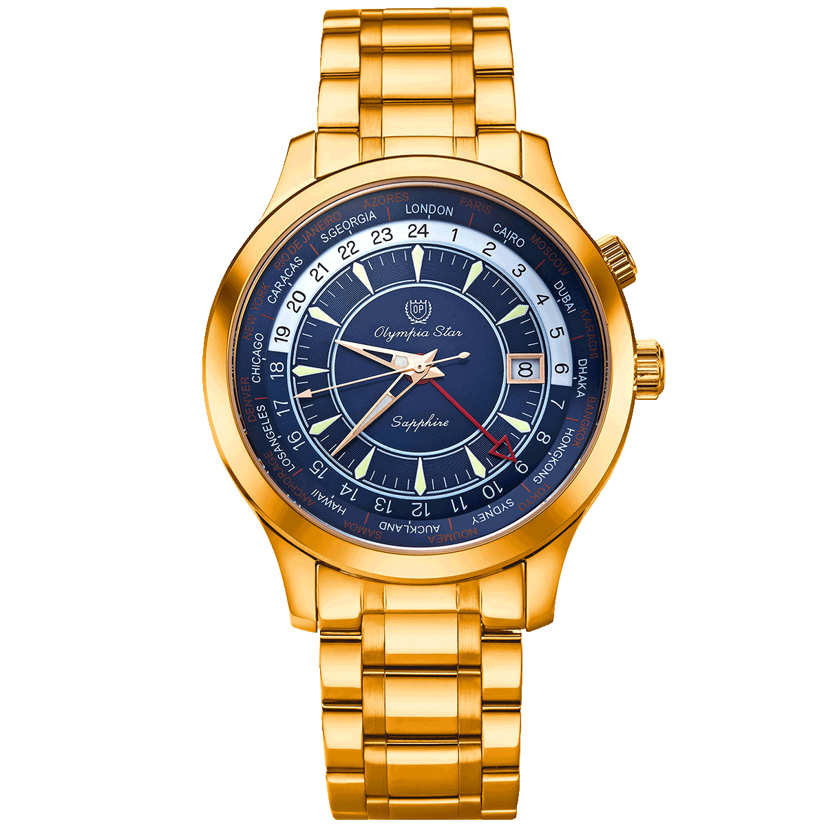 QUARTZ DUAL TIME GMT OPA98027GR-VHXD