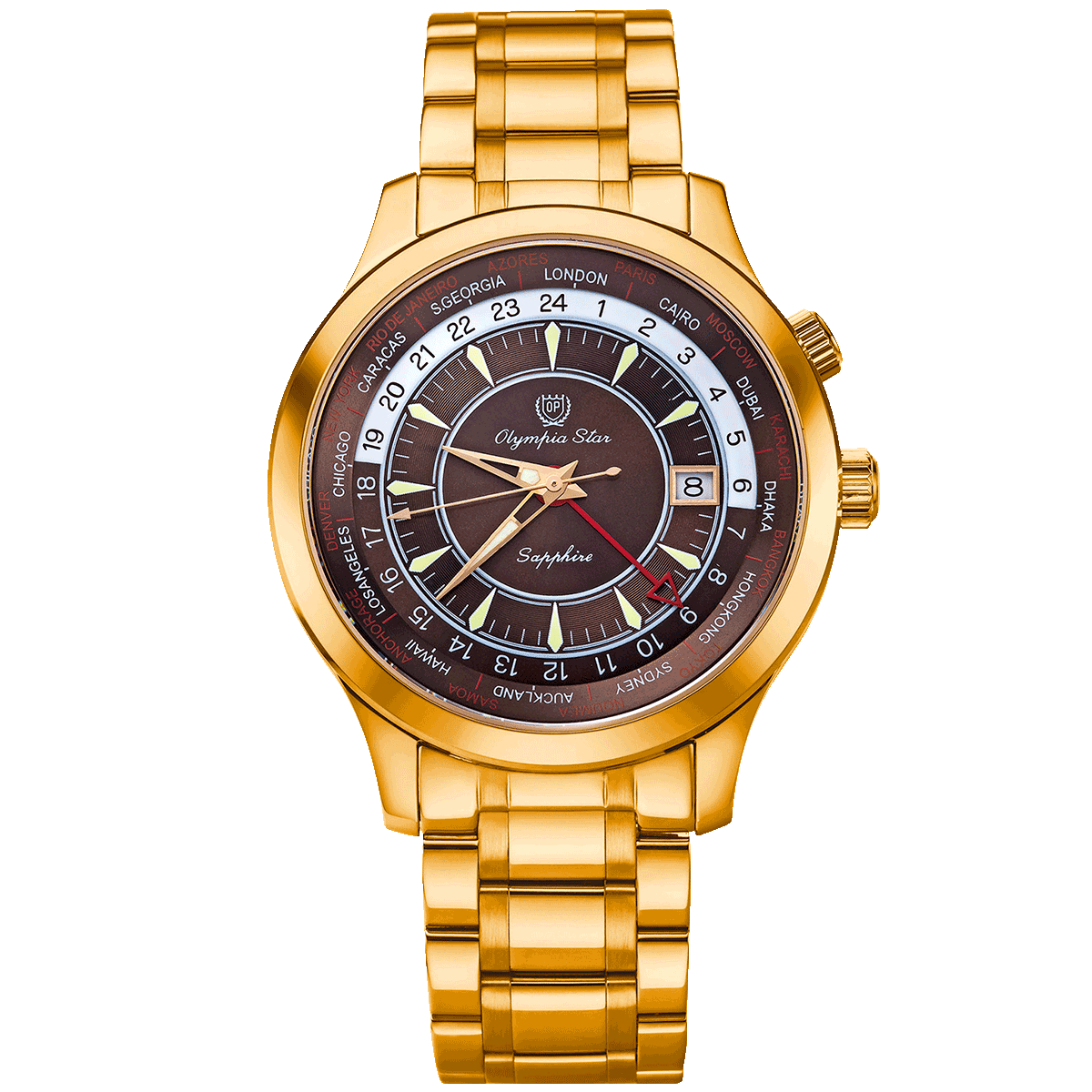 QUARTZ DUAL TIME GMT OPA98027GR-VHN