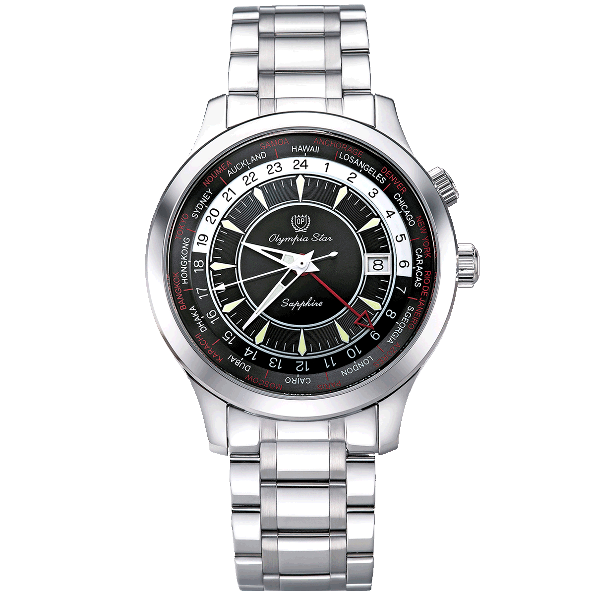 QUARTZ DUAL TIME GMT OPA98027GS-TD
