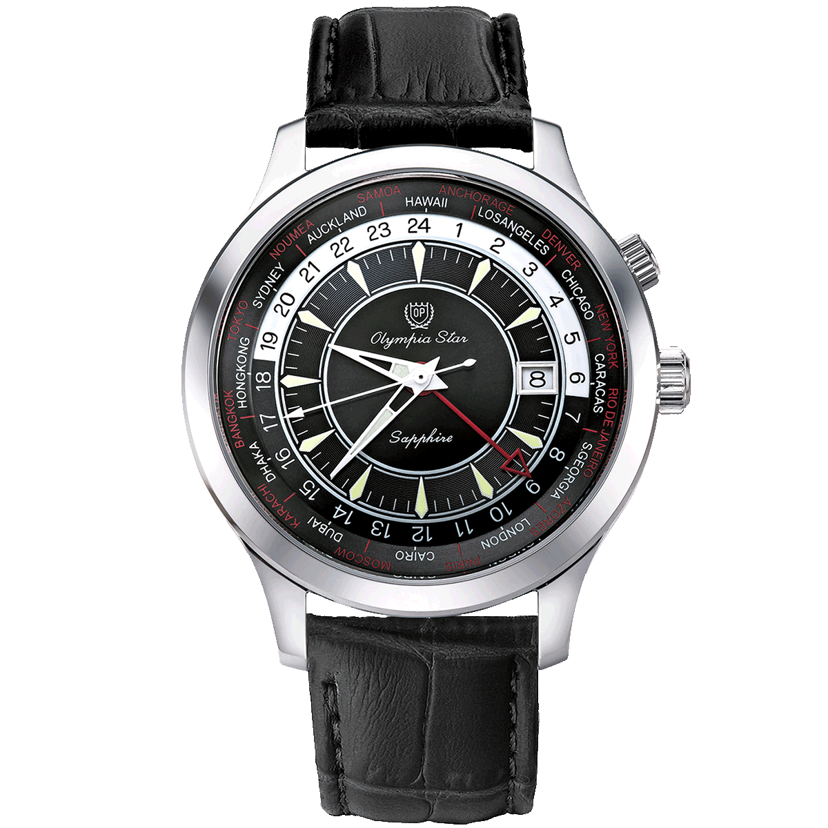 QUARTZ DUAL TIME GMT OPA98027GS-GL-TD