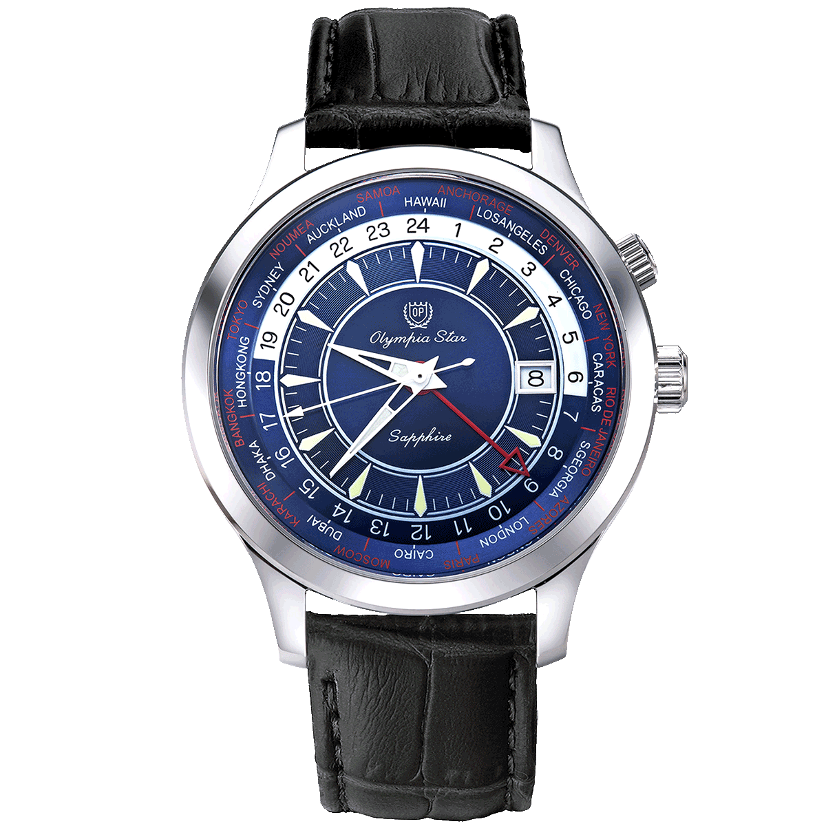 QUARTZ DUAL TIME GMT OPA98027GS-GL-TXD