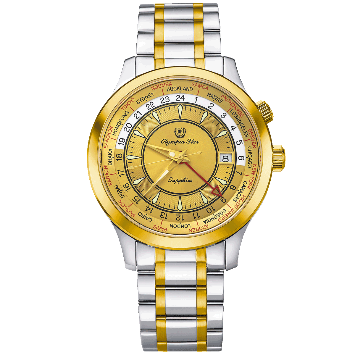 QUARTZ DUAL TIME GMT OPA98027GSK-DMVV